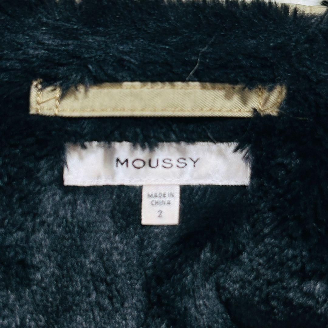 MOUSSY マウジー フライトジャケット ミリタリージャケット 黒 ファー