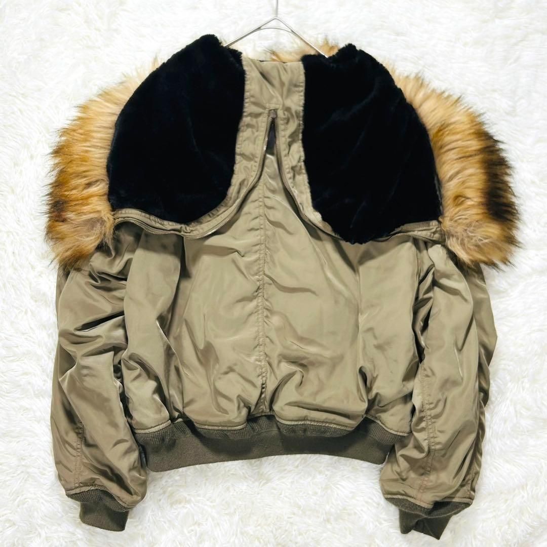 美品 moussy マウジー N2B flight jacket sage green 2 Mサイズ y2k 短