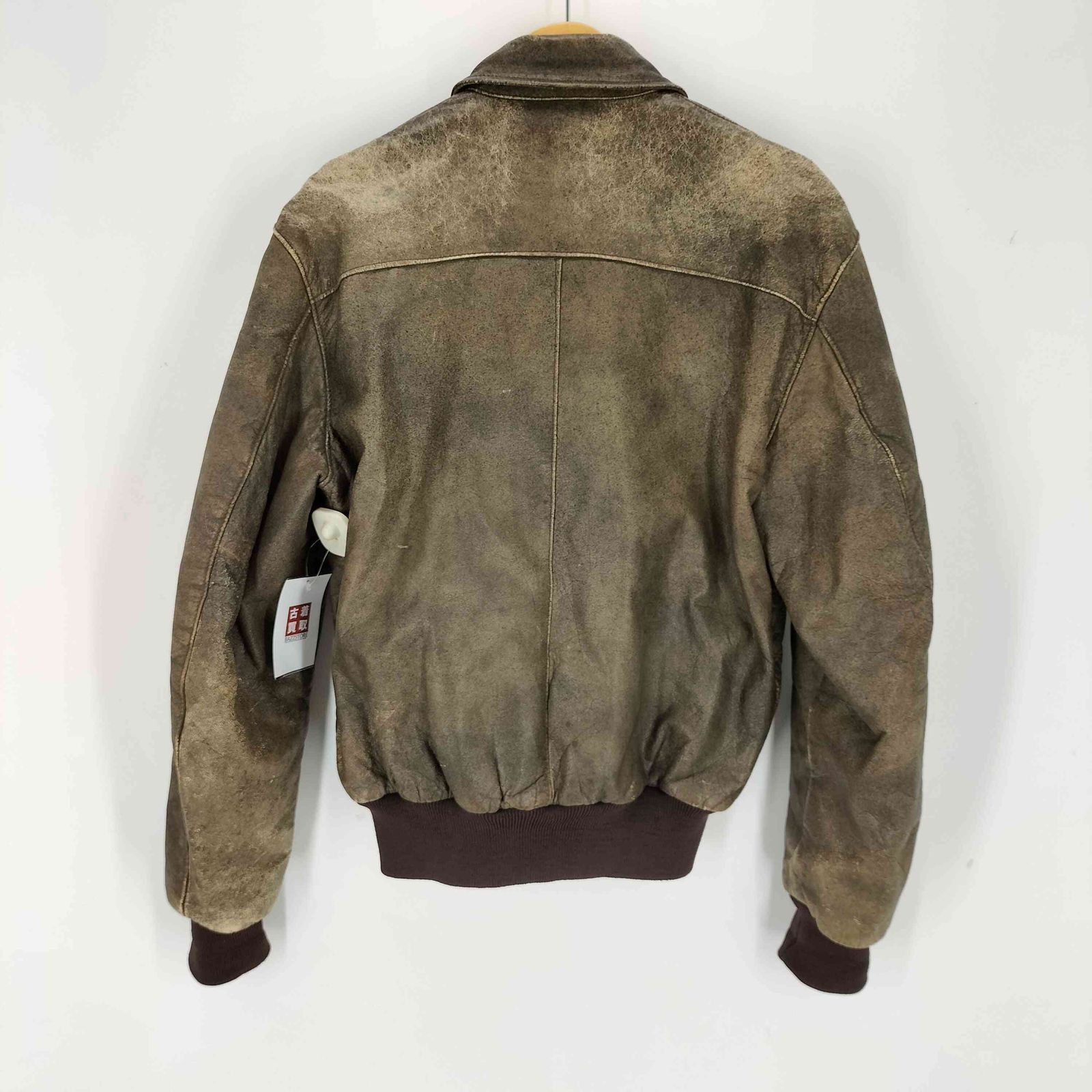 エルエルビーン L.L.Bean 80S MADE IN USA SCOVILLジップ A-2 レザー 