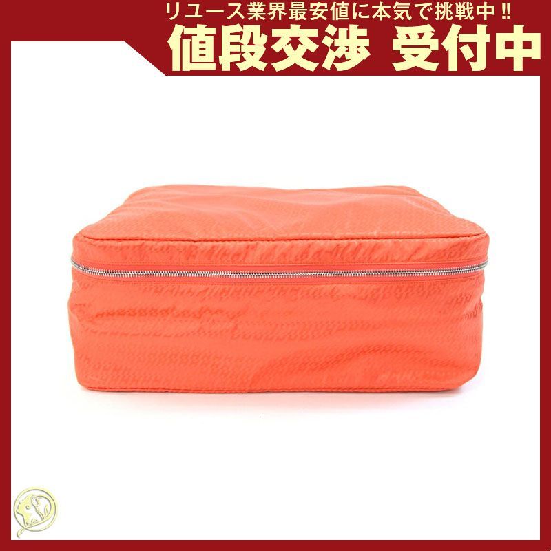 エルメス ポーチ トラベルシルク オレンジ