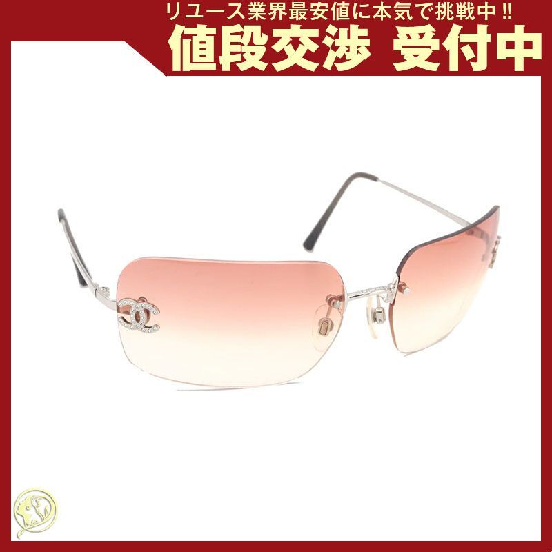 シャネル サングラス 4017-D シルバー ブラック