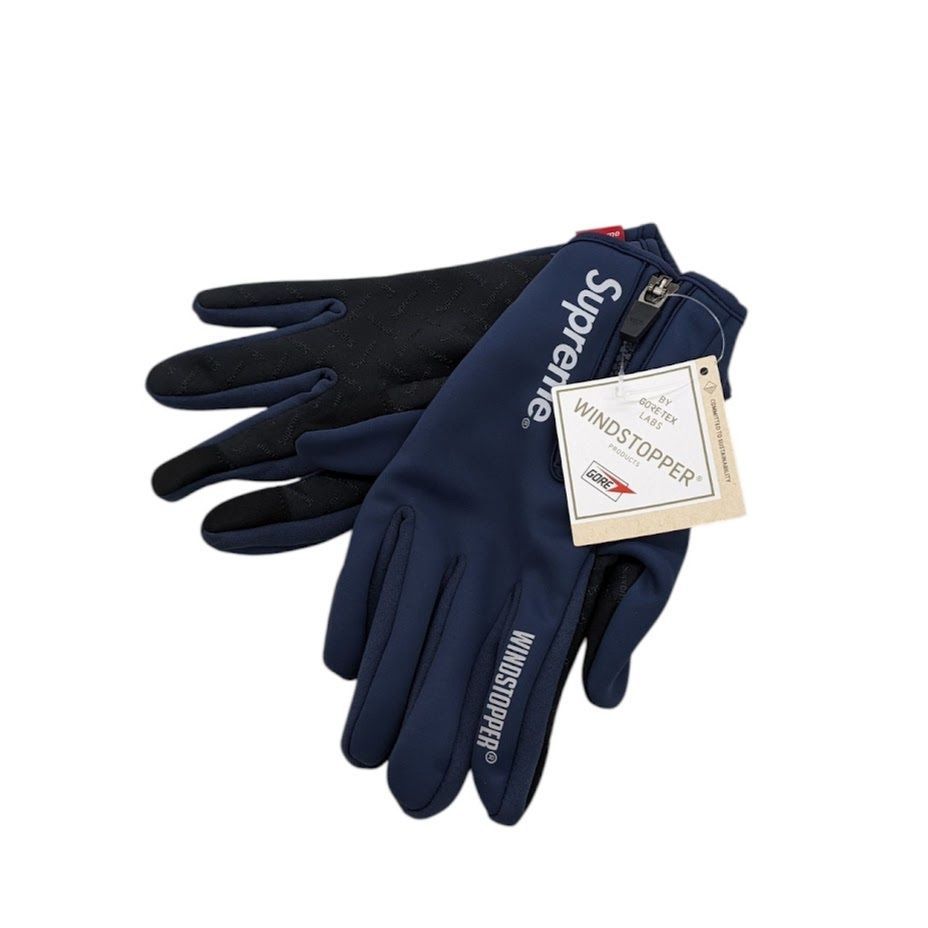 24FW SUPREME Supreme シュプリーム WINDSTOPPER Zip Gloves ウインドストッパー ジップグローブ 手袋