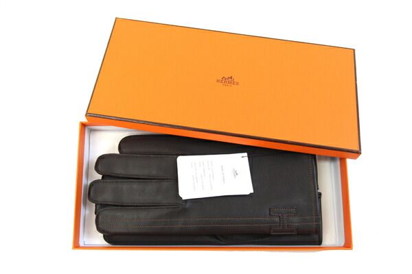  エルメス 手袋 ジョシュア Hストライプ モカ カシミア 手袋 アームカバー 小物