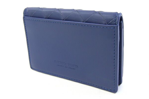 ボッテガヴェネタ 名刺入れ イントレチャート ブルー