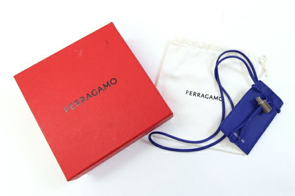 ネックポーチ ブルー