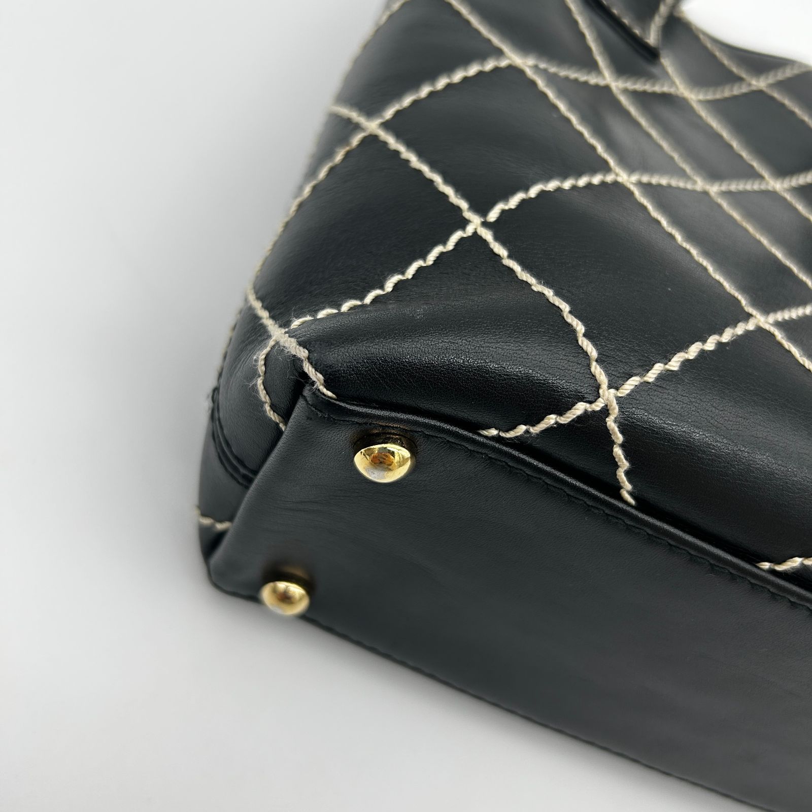  CHANEL シャネル ワイルドステッチ トートバッグ ブラック トートバッグ バッグ