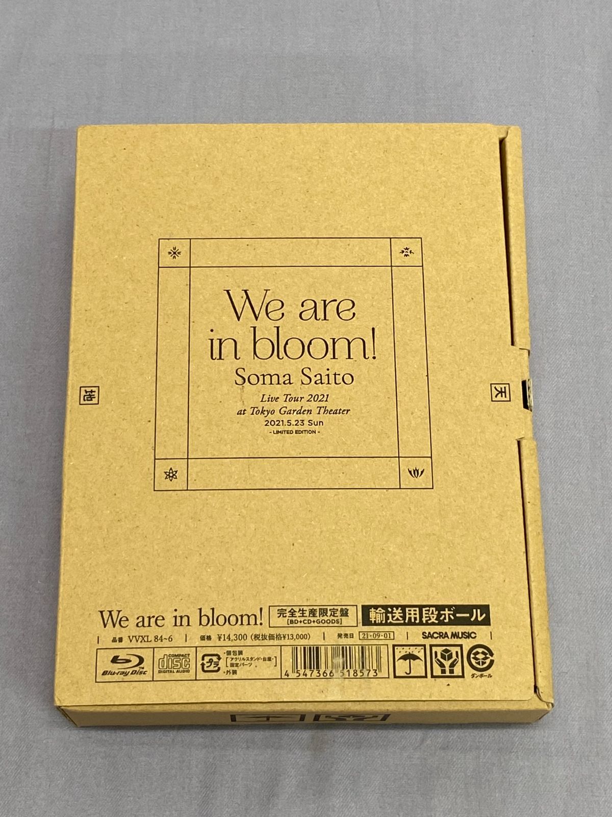 本体未開封】斉藤壮馬 SOMA SAITO Live Tour 2021 ”We are in bloom!”at