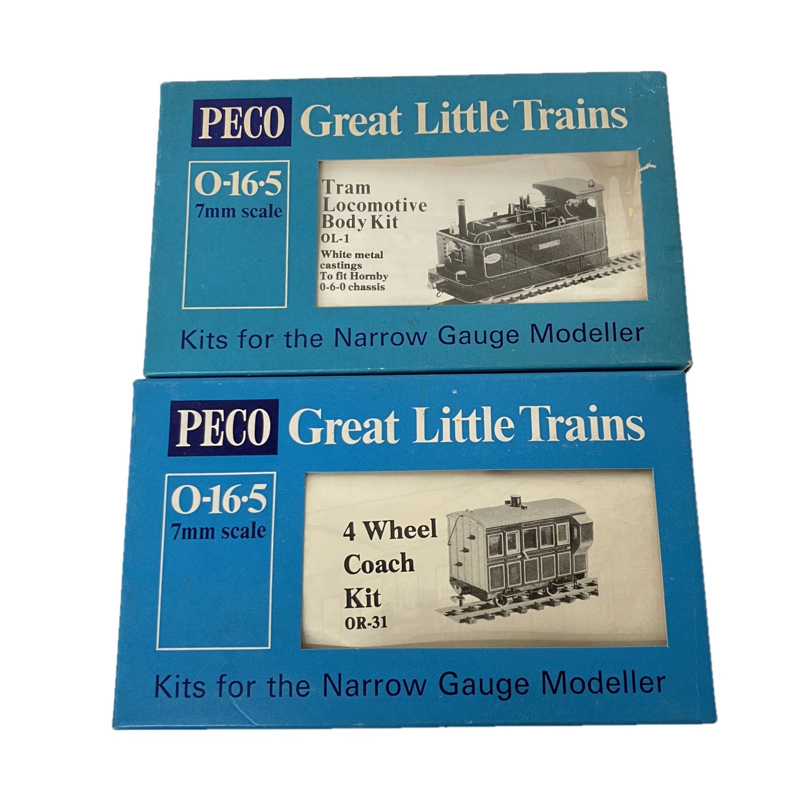 PECO Great Little Trains 組立キット Tram Locomotive 4 Wheel Coach O 16 5 7 mm Scale 鉄道模型