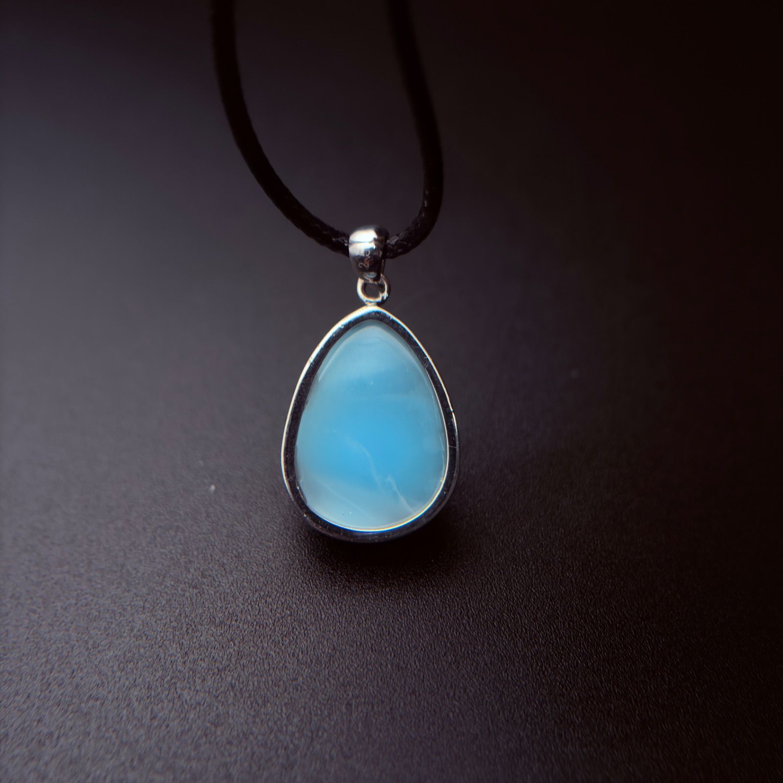 貴重 ラリマー ドロップ 13g jewelry ラリマー ドロップ形 ネックレス - メルカリ