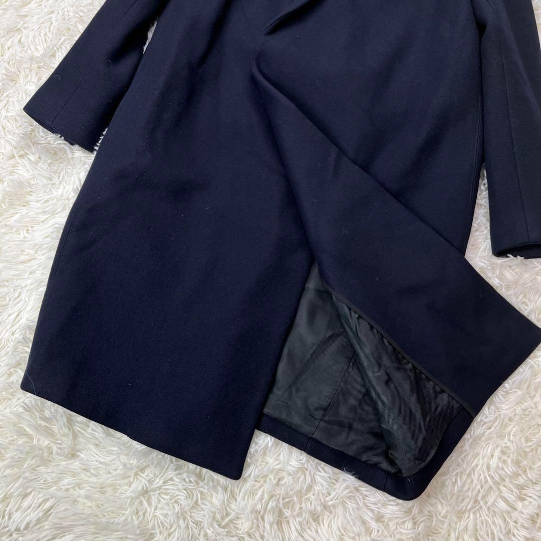 【美品】THE RERACS ザリラクス　Pコート　ネイビー　36 美品 THE RERACS ザリラクス ダブルチェスターコート ロングコート