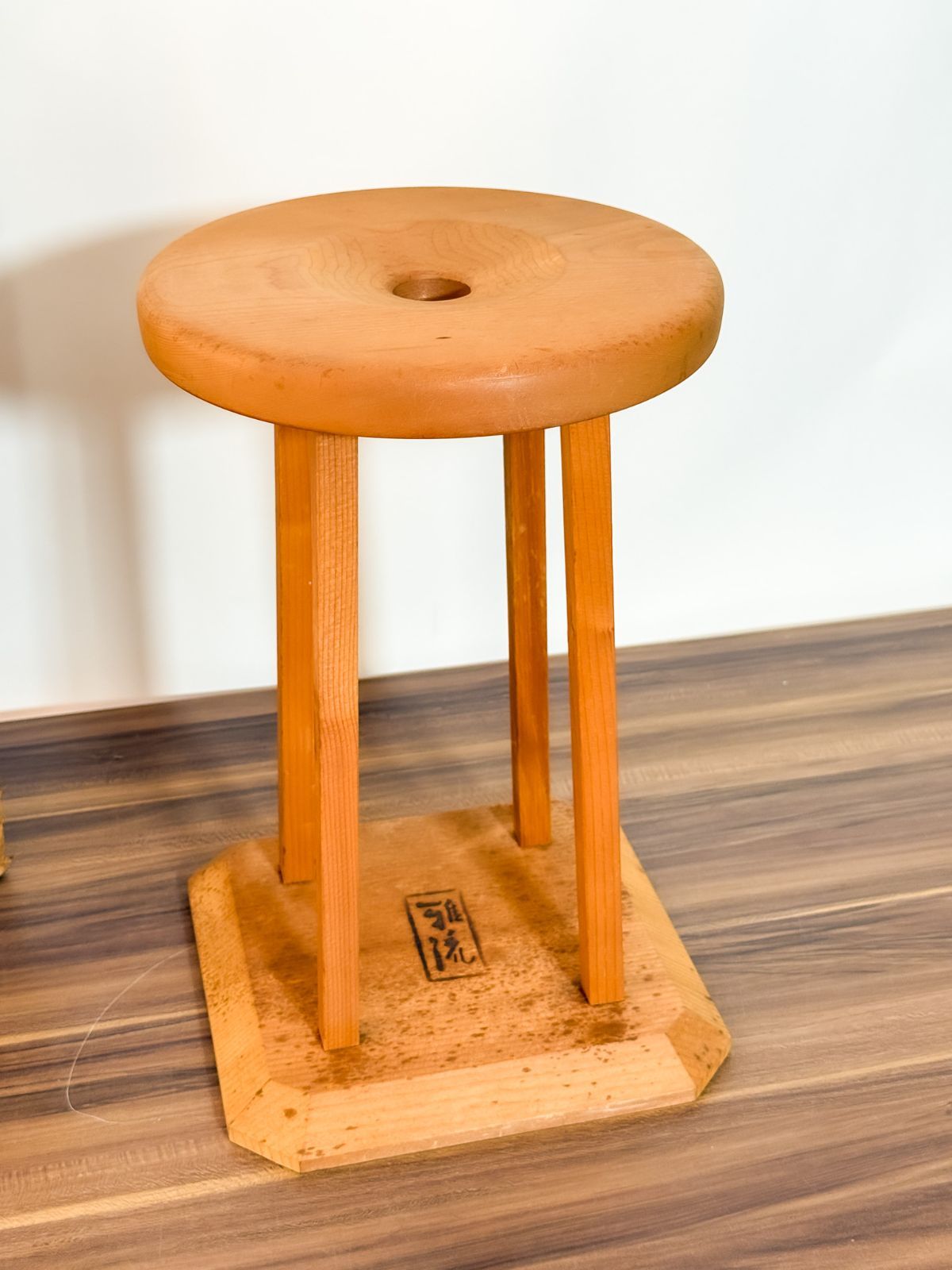 雅流 みやび 木製 組紐用 丸台 組台 伝統工芸道具 箱付き 中古