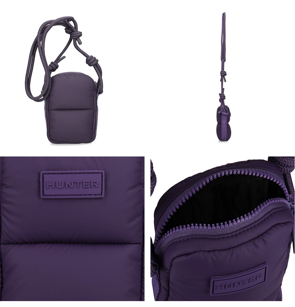 取扱店･ HUNTER バッグ レディース イントレピッド エクストラ パフド フォンポーチ リッチパープル UBX5515KBM ハンター