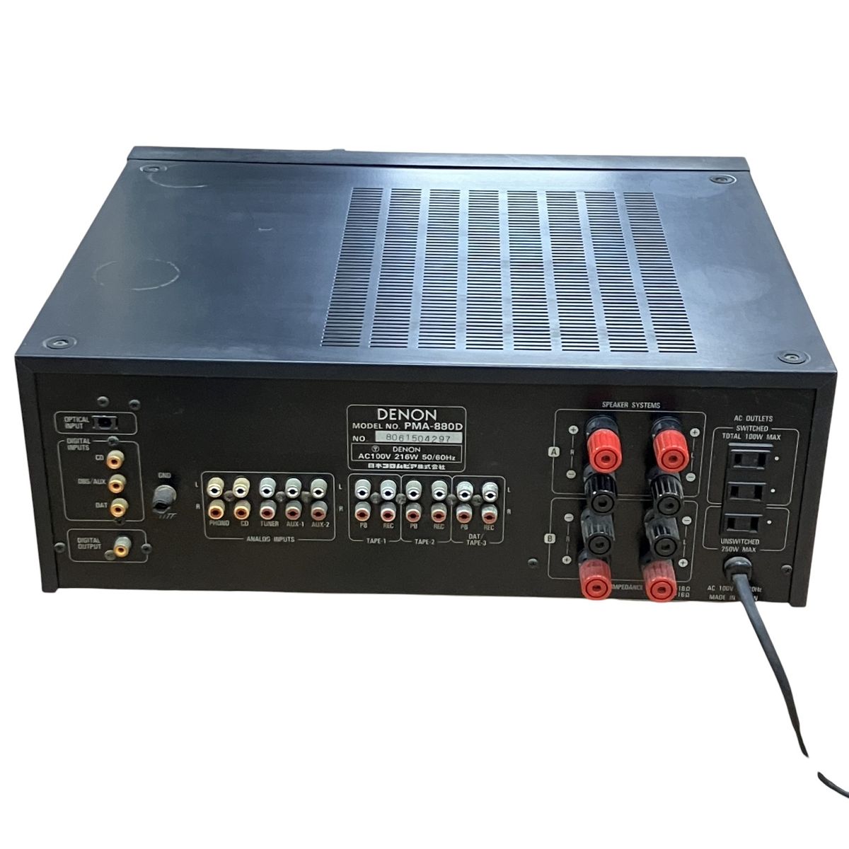 DENON PMA-880D デノン プリメインアンプ 音響 オーディオ S10611363