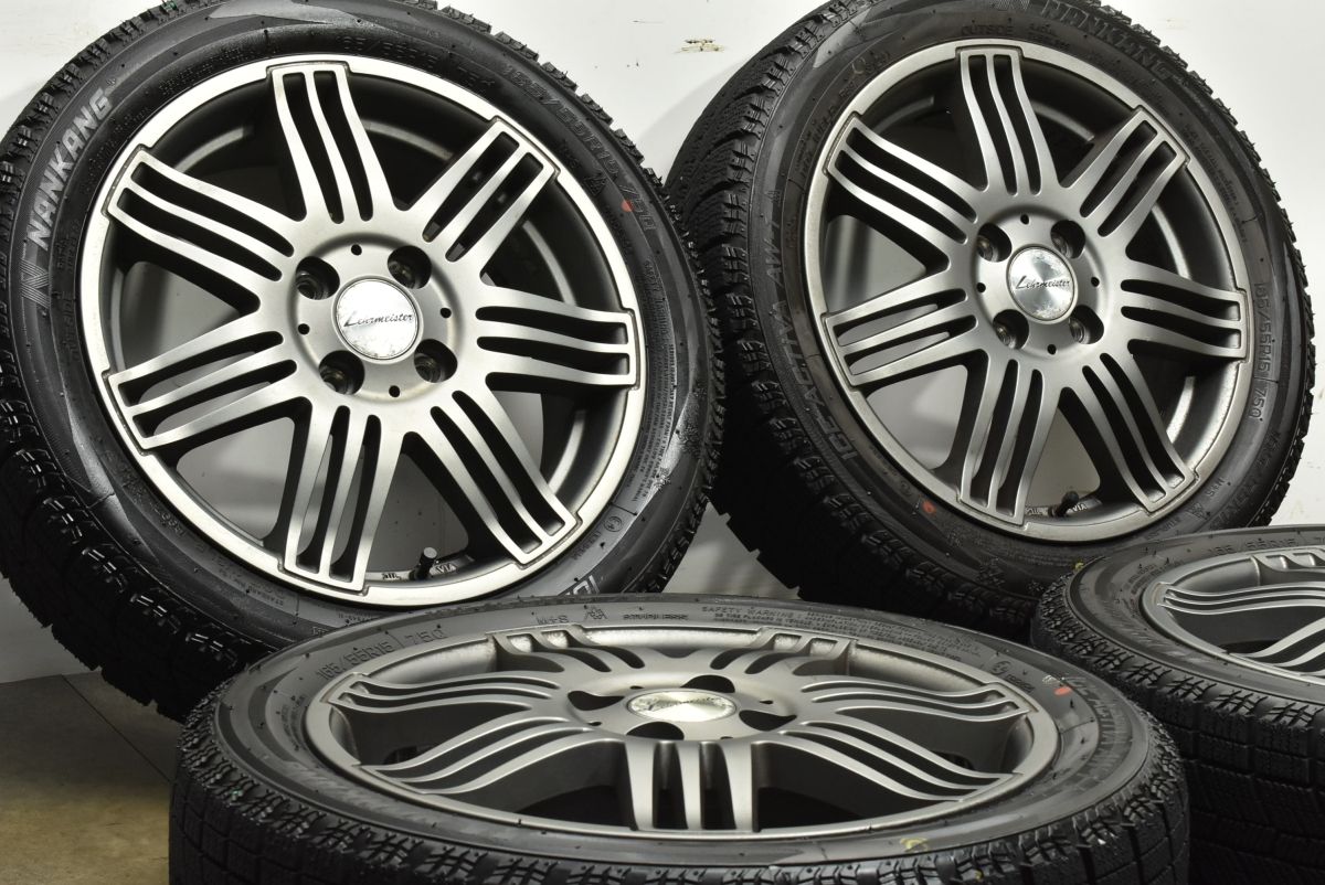 バリ溝 プレイシューター 15 in 5 J 45 PCD 100 ナンカン アイスアクティバ AW 1 165 55 R N BOX デイズ サクラ ワゴンR アルト タント