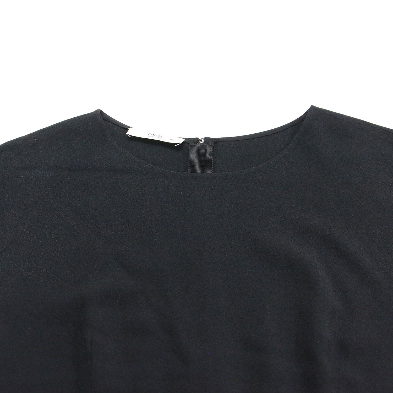 PRADA/プラダ、ワンピース、ベルト付き、ブラックフォーマル、40S PRADA 美品 プラダ ナイロン ベルト付き ワンピース レディース