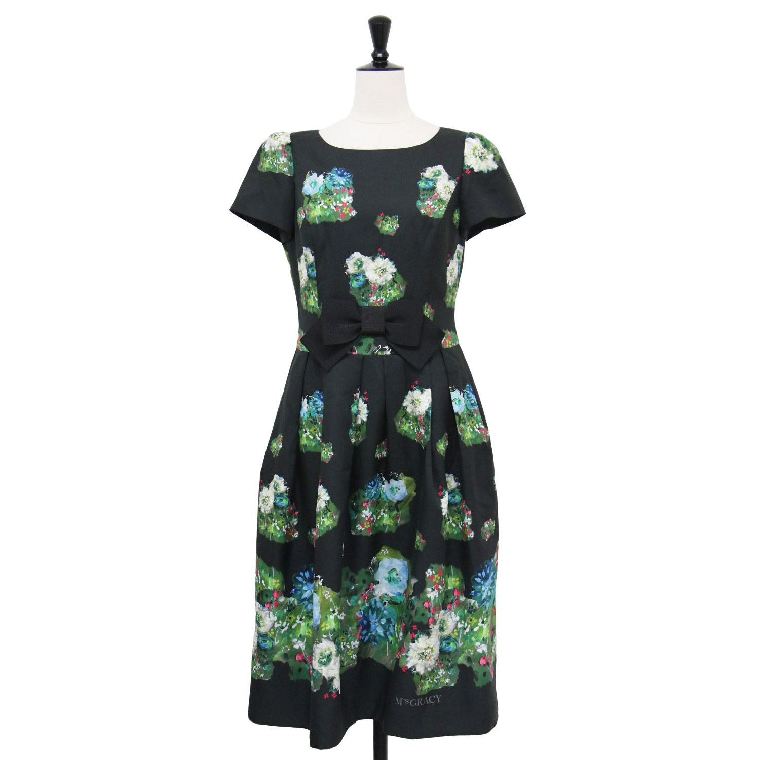 MS GRACY エムズグレイシー ワンピース ブラック 黒 サイズ:38(M