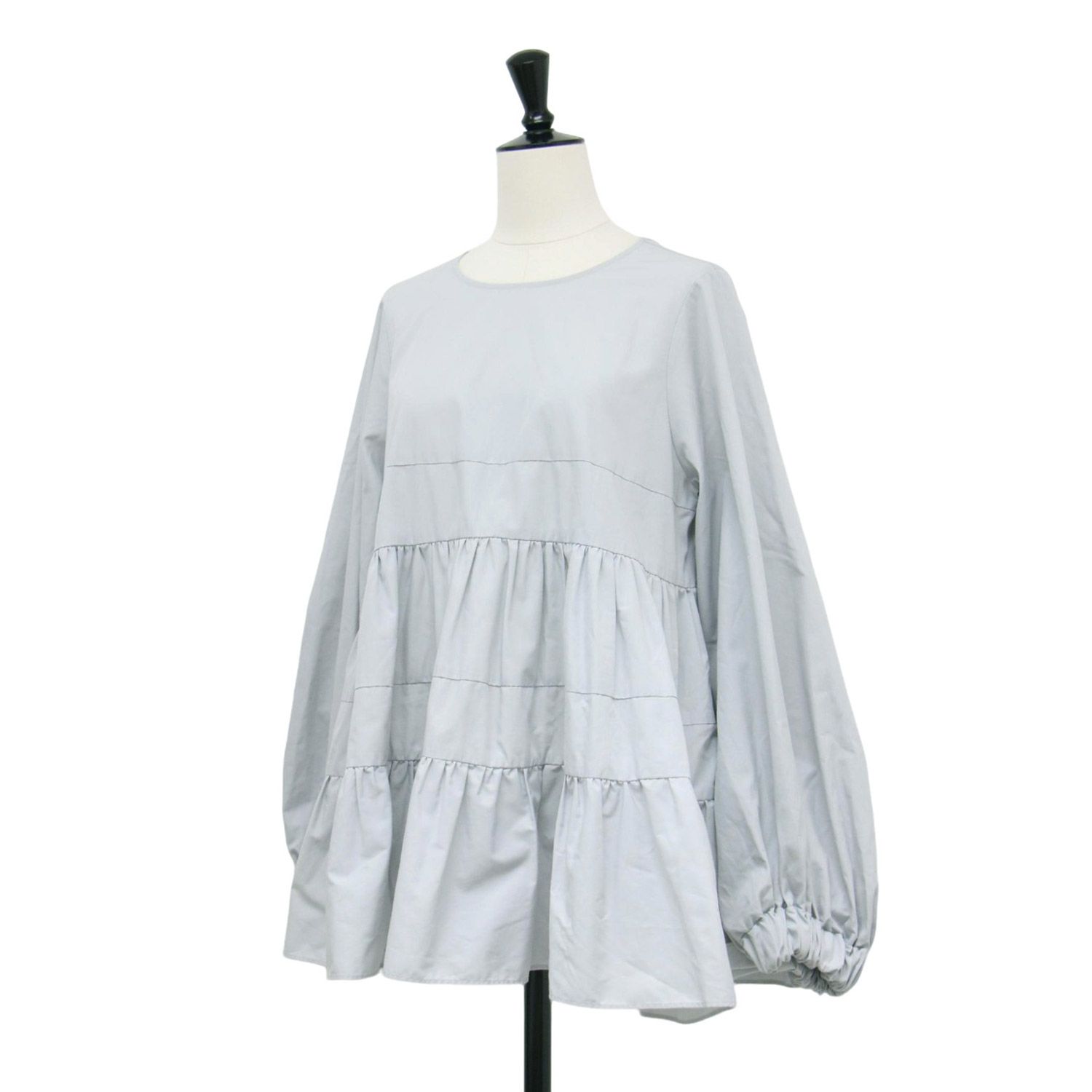 yori ヨリ ブラウス グレー系 サイズ:FREE | 22春夏 ティアード ロング