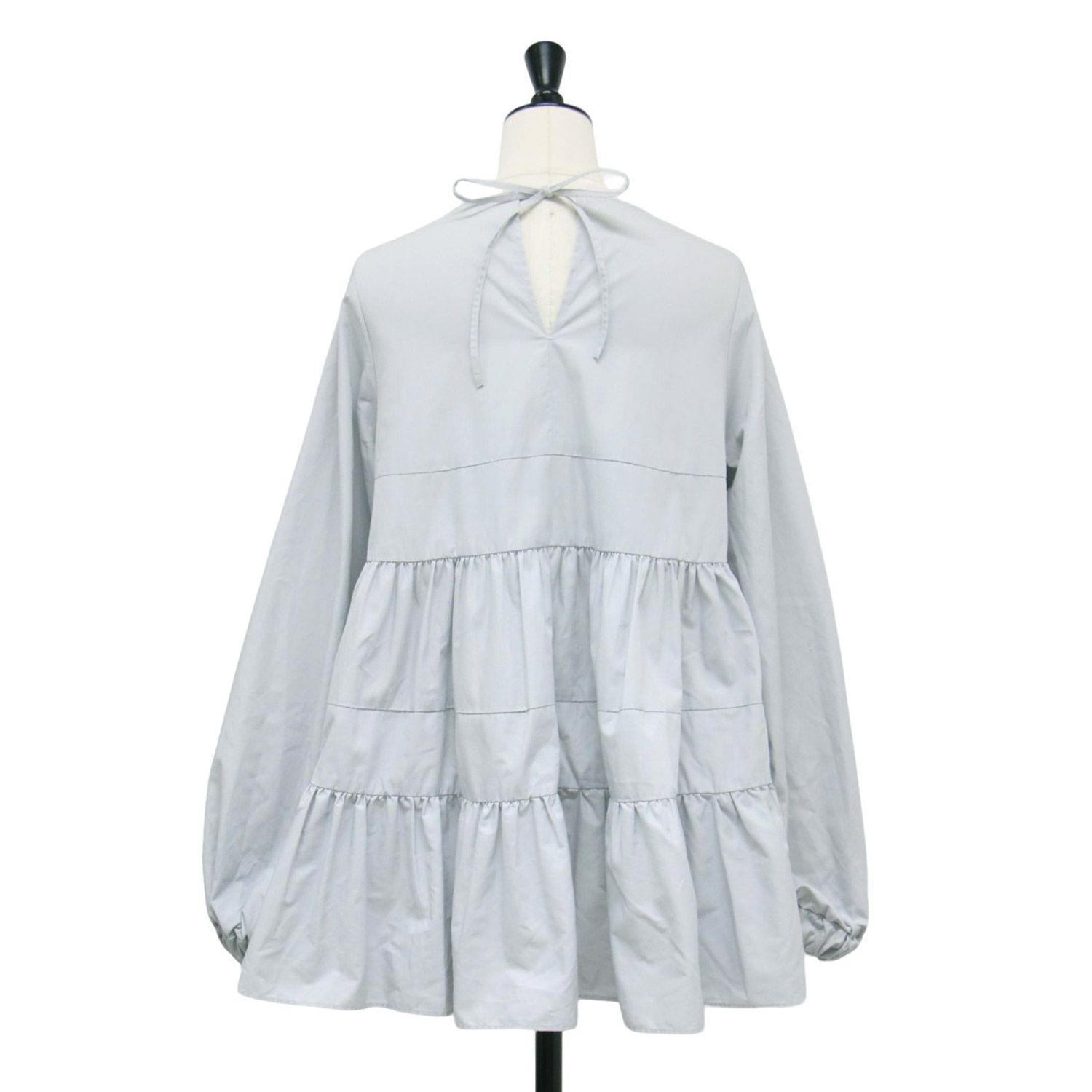 yori ヨリ ブラウス グレー系 サイズ:FREE | 22春夏 ティアード ロング