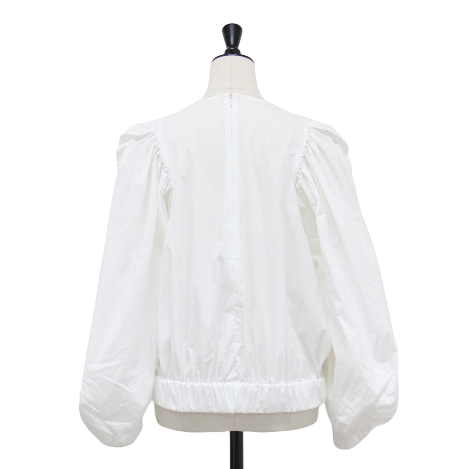 yori ヨリ ブラウス ホワイト 白 サイズ:36(S) | 22春夏 ギャザー