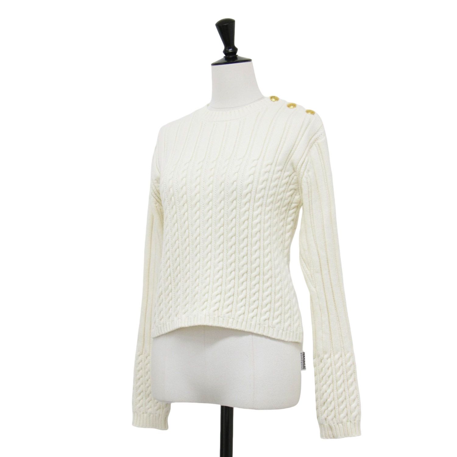 MACPHEE マカフィー ニット ホワイト サイズ:S(9号) | 24春夏