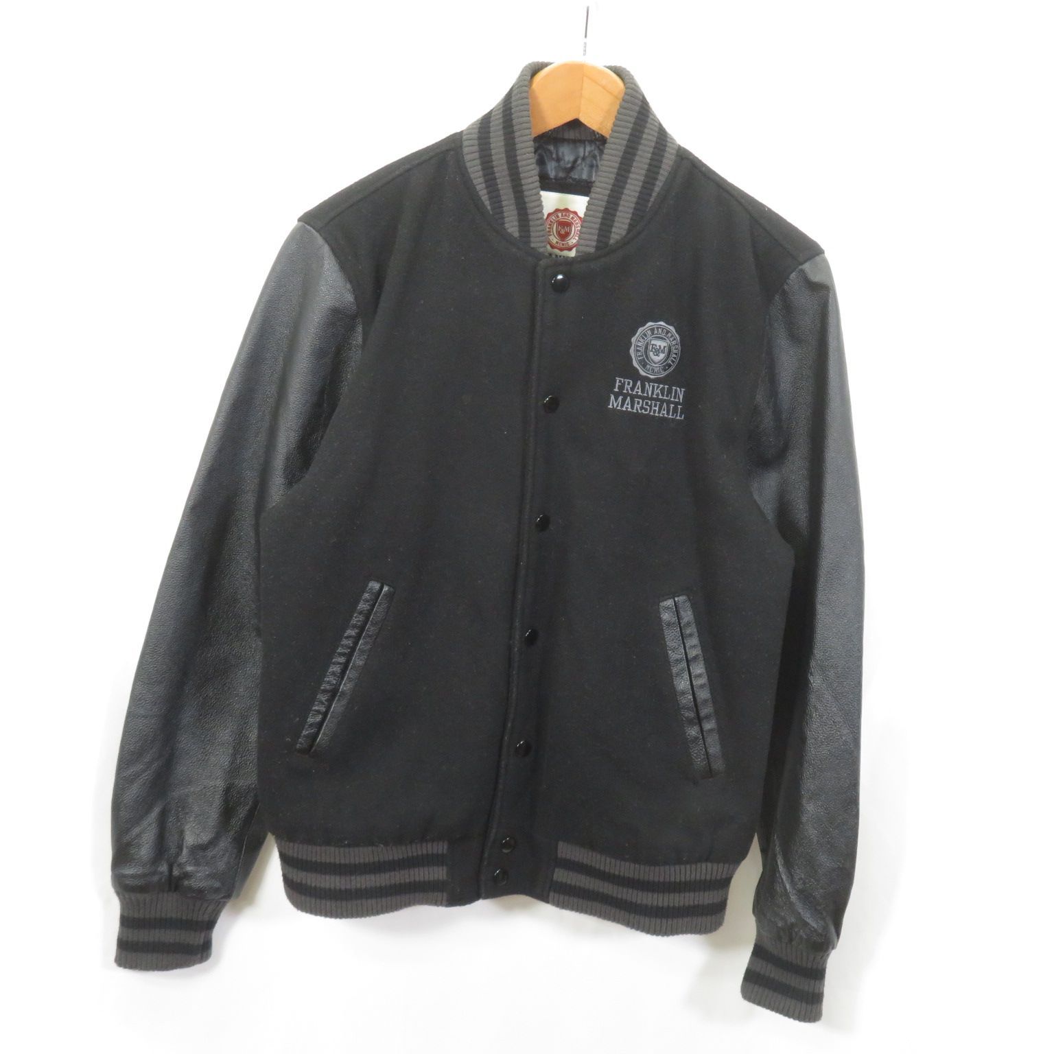FRANKLIN&MARSHALL 袖革 スタジャン アワードジャケット - メルカリ