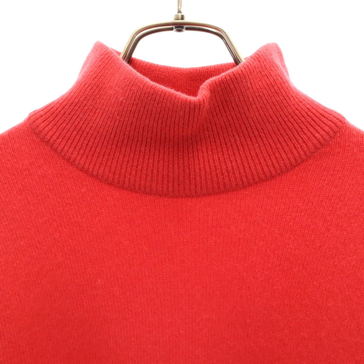 【美品】 BALLANTYNE　バランタイン カシミヤ100% ニット 長袖　襟 BALLANTYNE バランタイン カシミヤ100％ 長袖 セーター 38 レッド