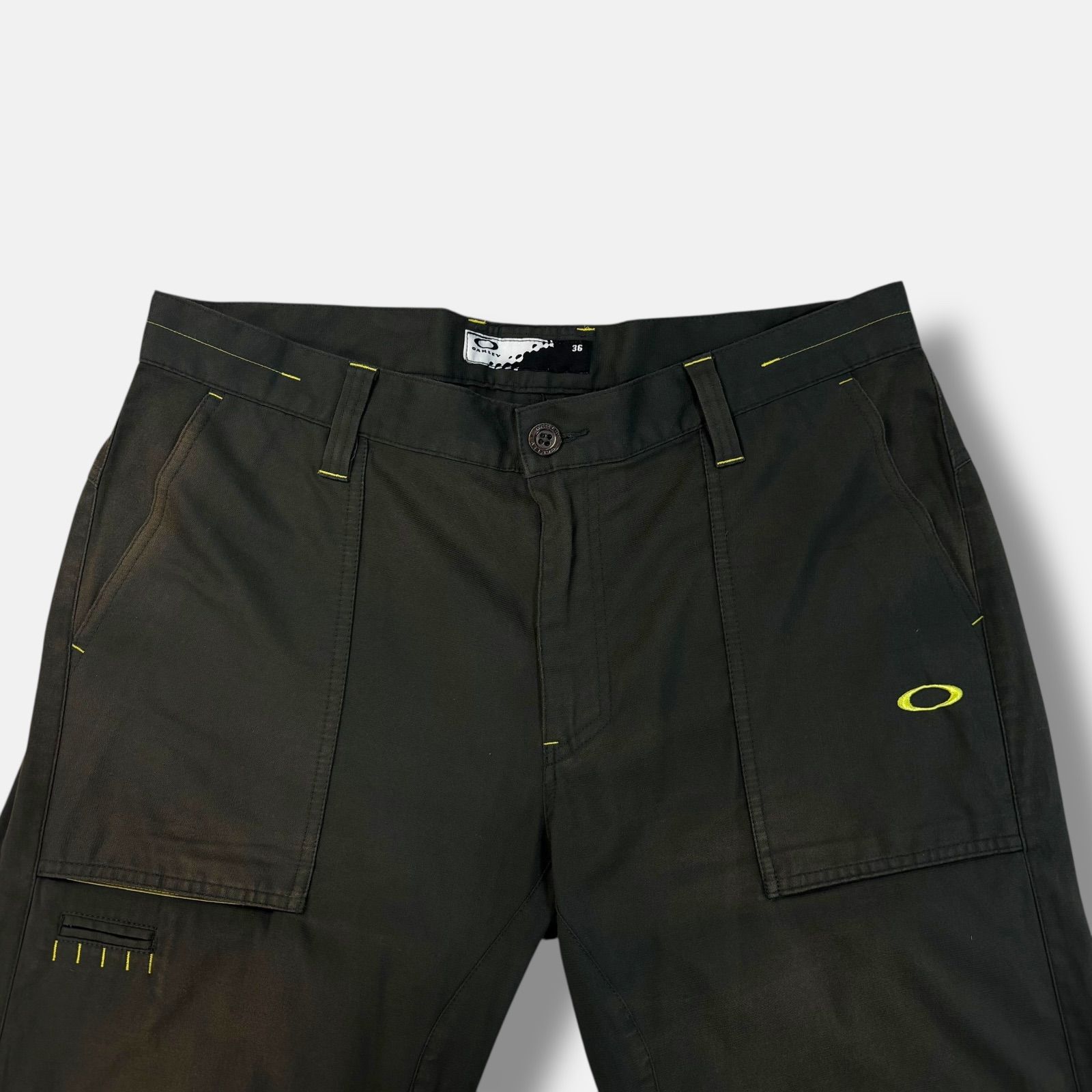 OAKLEY ワイドカーゴパンツ y2k テック系 グレー 36 - メルカリ