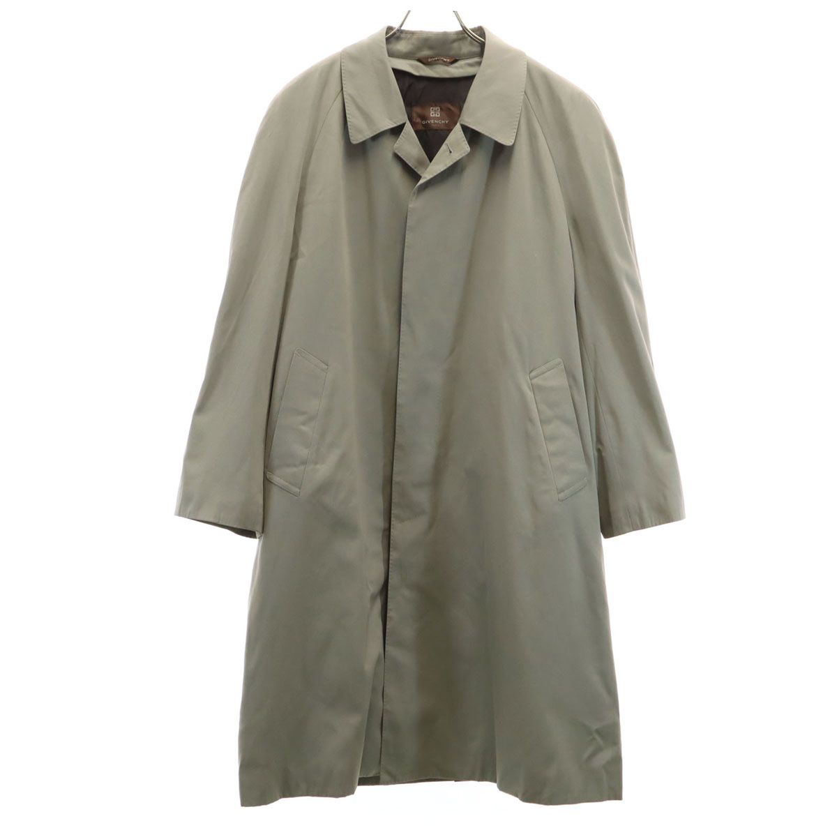 GIVENCHY ジバンシィ 90s オールド ステンカラーコート M グレージュ ベストライナー付き メンズ GIVENCHY ジバンシィ 90s オールド ステンカラーコート M グレージュ