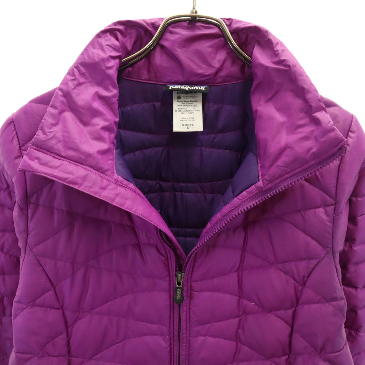 patagonia パタゴニア ロング ダウンジャケット S パープル アウトドア