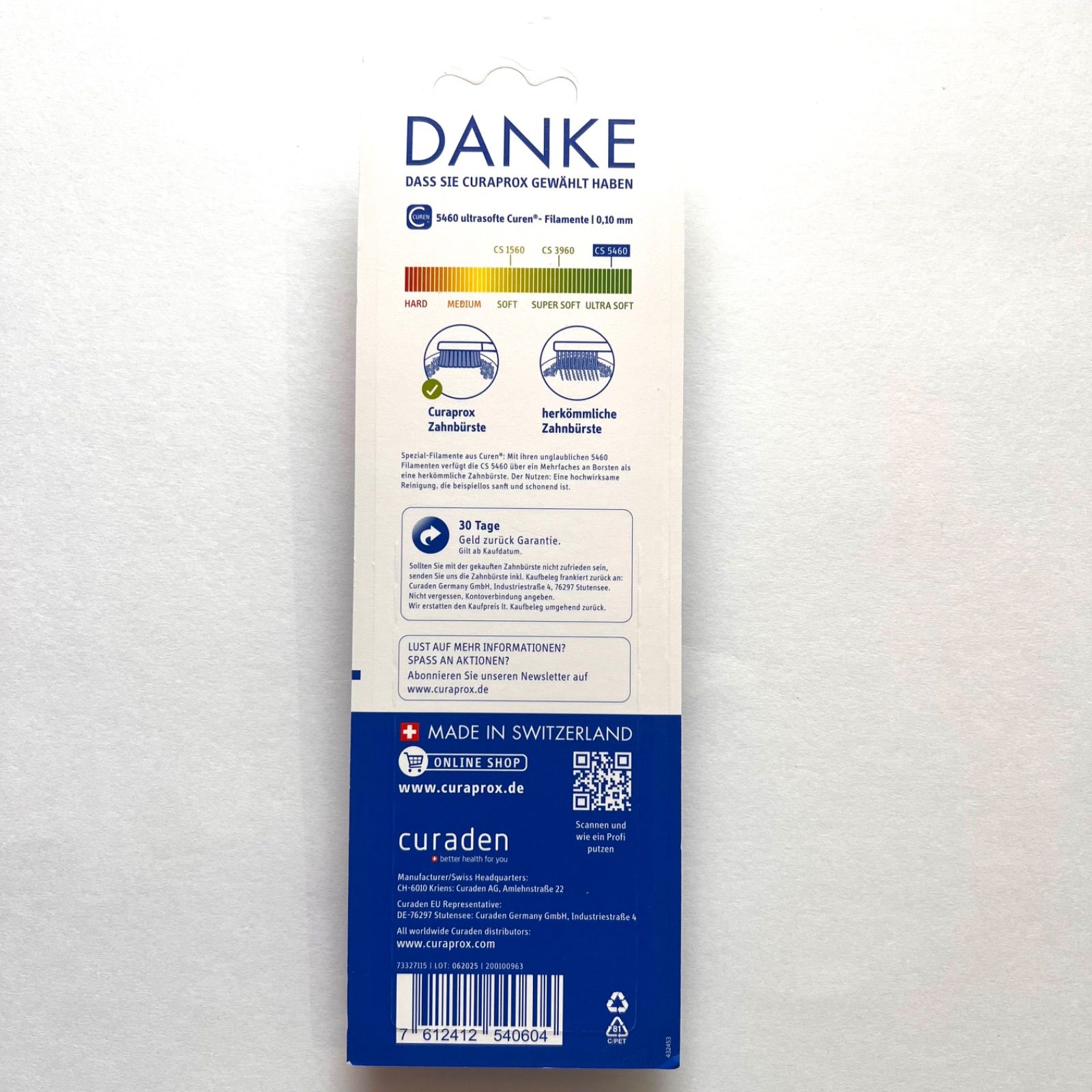 クラプロックス CS 5460 ultra soft ウルトラソフト 歯ブラシ ブリスターパック 12本組 大人用 直輸入品