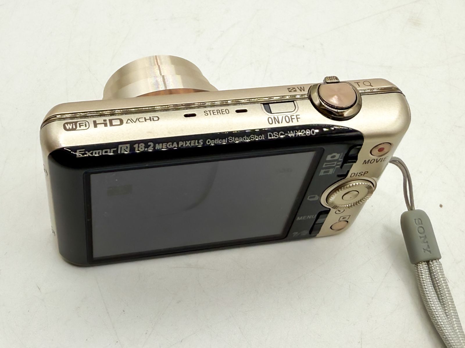 398) ＊ SONY Cyber-shot DSC-WX200 ゴールド 動作未確認 通電