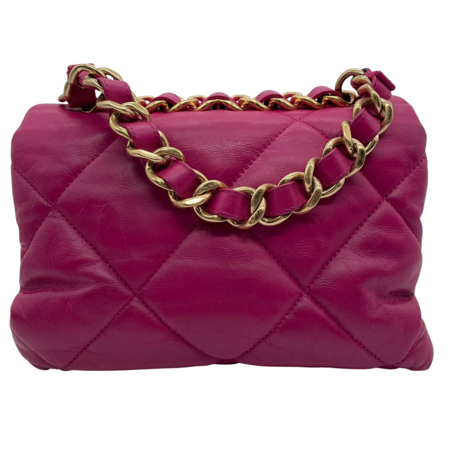 CHANEL シャネル AS3498 マトラッセ チェーンショルダーバッグ ラムスキン 現行ﾌプレート ピンク レディース 25005165 KJ