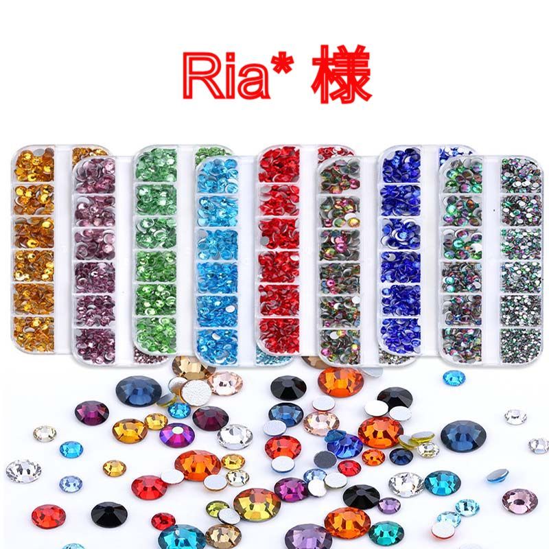 【Ria 様】　高分子ストーン　ミルキーストーン　デコストーン　デコうちわ　ラインストーン