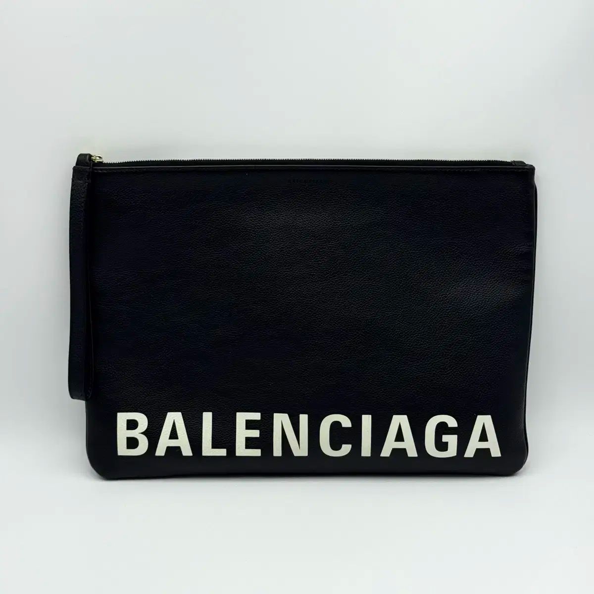 OS バレンシアガ ロゴ ストラップ クラッチバッグ