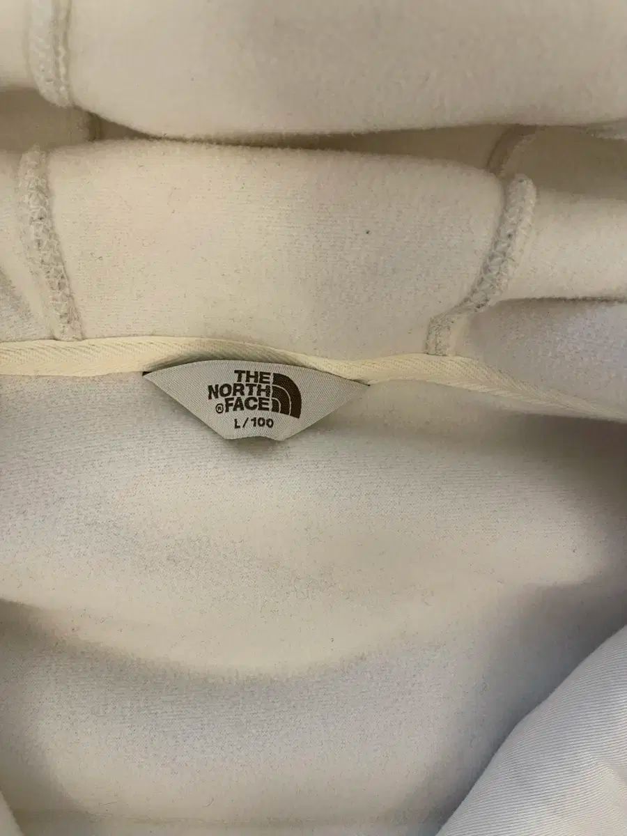 ザノースフェイス 白 フリース ジップアップ