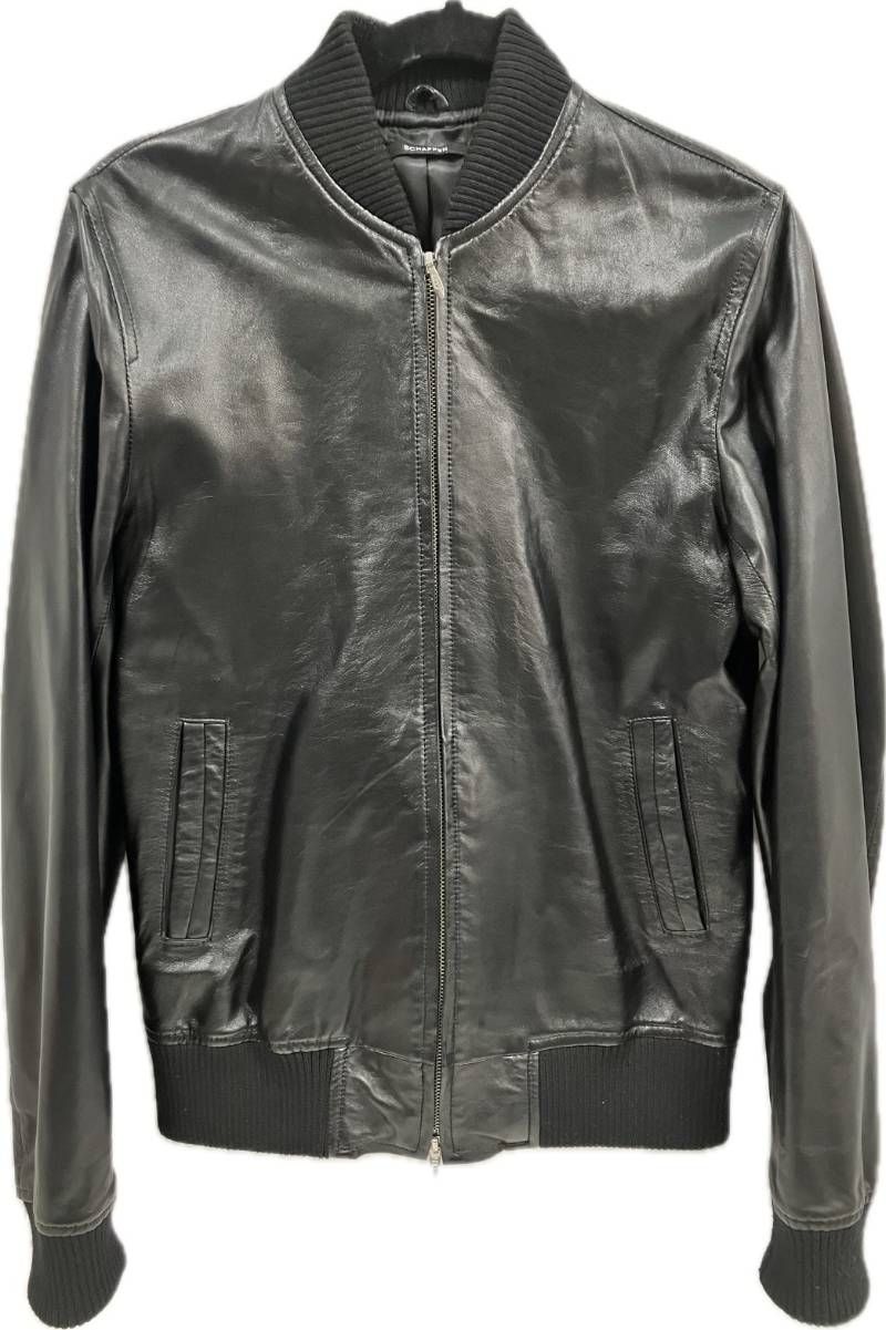 SCHAFFEN シャッフェン レディース ラムレザー シングルライダースジャケット サイズ1 S相当