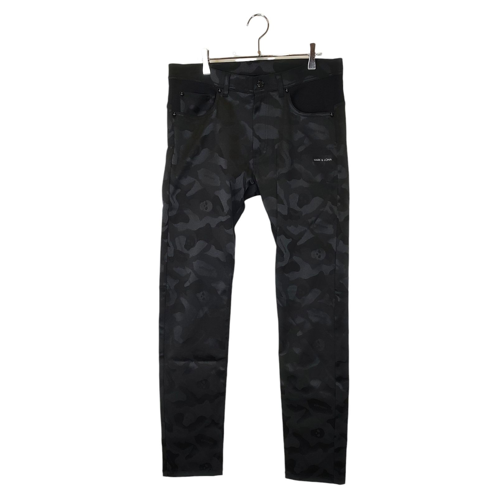 MARK-LONA マークアンドロナ ゴルフ 21AW Gauge JQ Basic Pants ジャガード カモフラ パンツ MLM-1C-AT02 48 ブラック メンズ