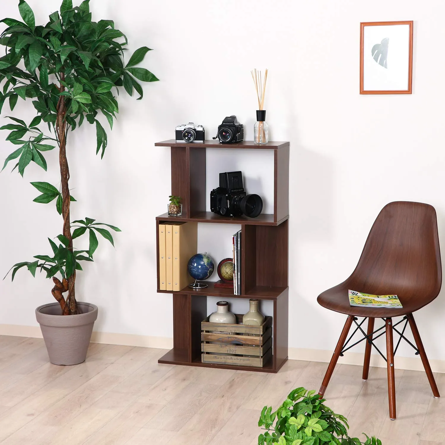 不二貿易 オープンラック シェルフ 3段 幅59×奥行24×高さ