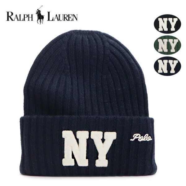 ポロ ラルフローレン POLO RALPH LAUREN ビーニー ニット帽 PC 1478 ニューヨーク ロゴ