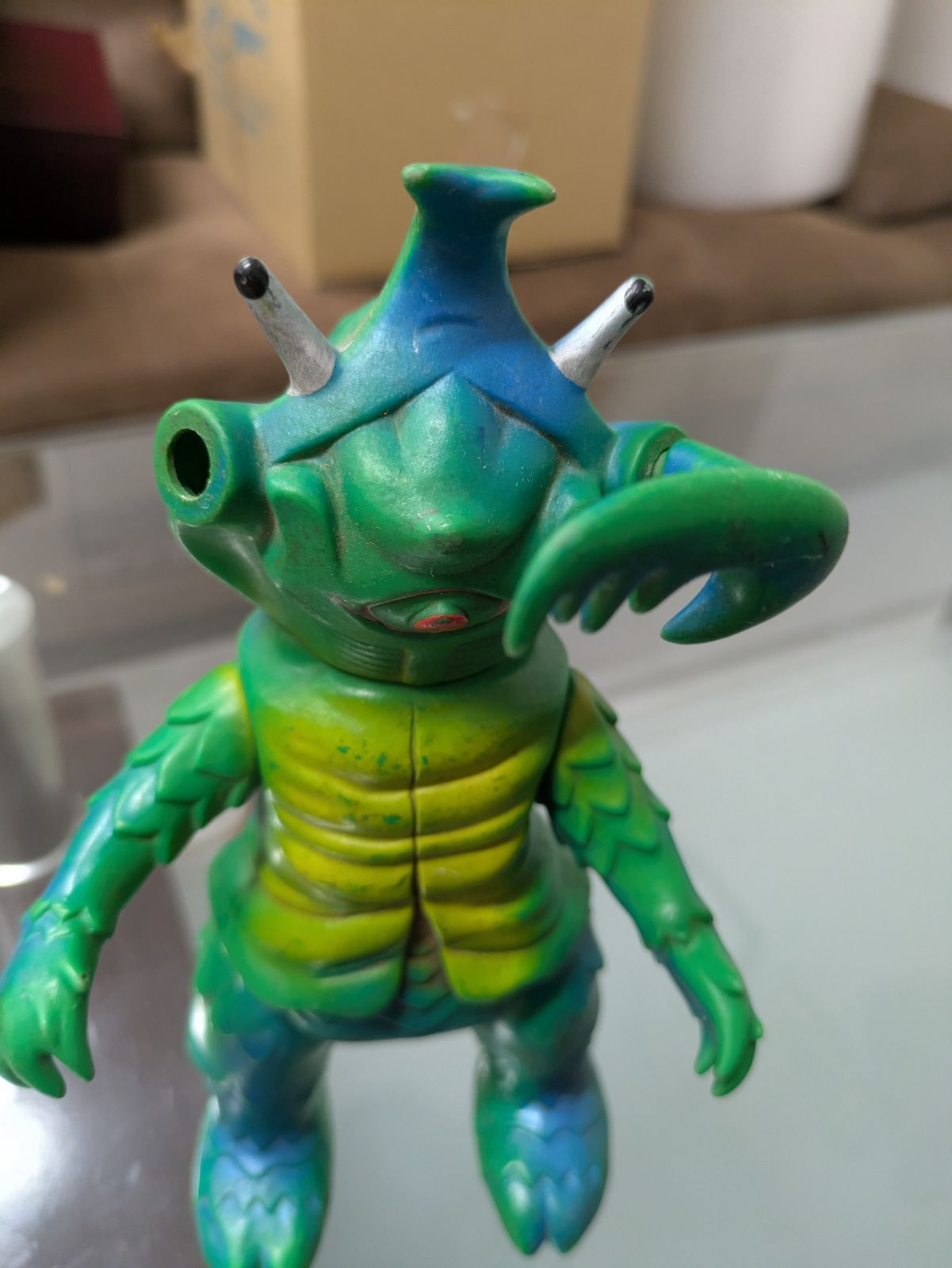 希少品 円谷プロ アントラー 1966年 SAN マルサン ソフビ人形 約22.5