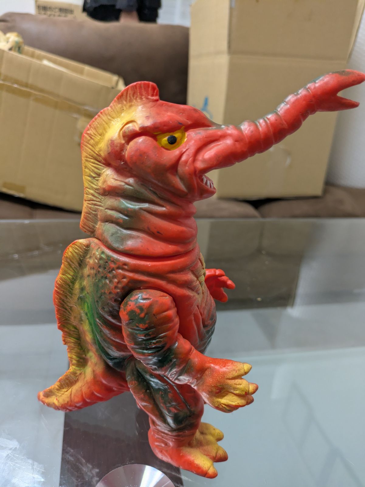 ブルマァク 帰ってきたウルトラマン サータン オレンジ成型 当時品