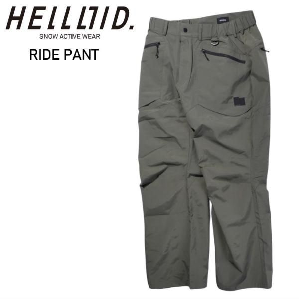 HELLOID RIDE PANTS OLIVE Lサイズ ヘルロイド スノボウェア 3 L スリーレイヤー ライドパンツ PNT 24 25 日本 2025