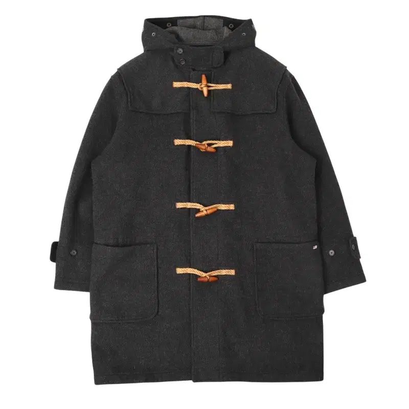 Polo Jeans チャコール ウール フーディー ダッフルコート