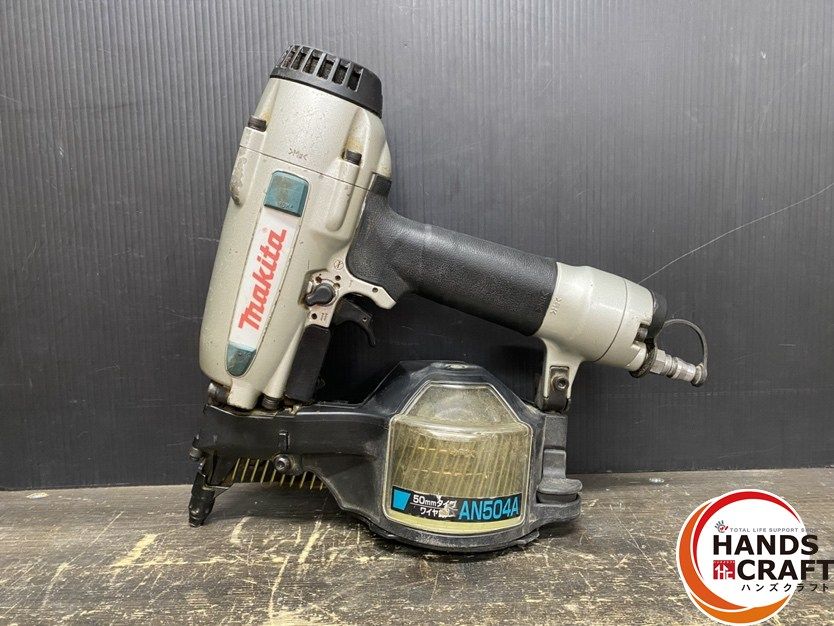品 makita マキタ AN504A エア釘打 使用空気圧 0.44-0.83MPa 使用釘 ワイヤ釘27-50mm 本体のみ