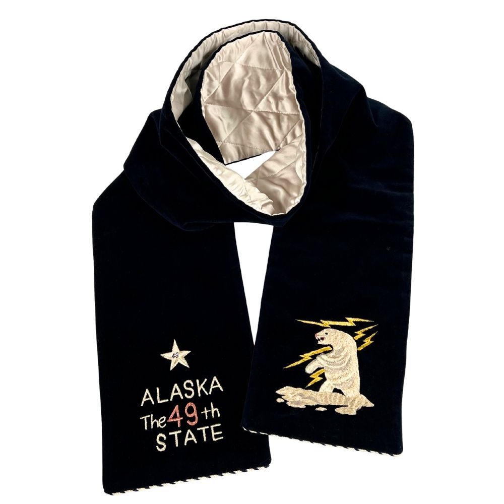 テーラー東洋 品番 TT02776 VELVETEEN WINTER SCARF ALASKA アラスカ 別珍 マフラー 52771