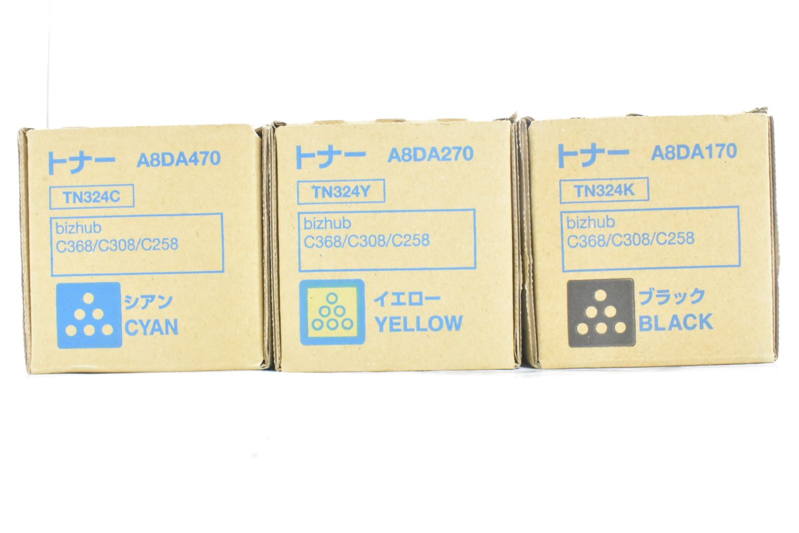 コニカミノルタ トナー TN 324 シアン イエロー ブラック KONICA MINOLTA D N 07 byebye