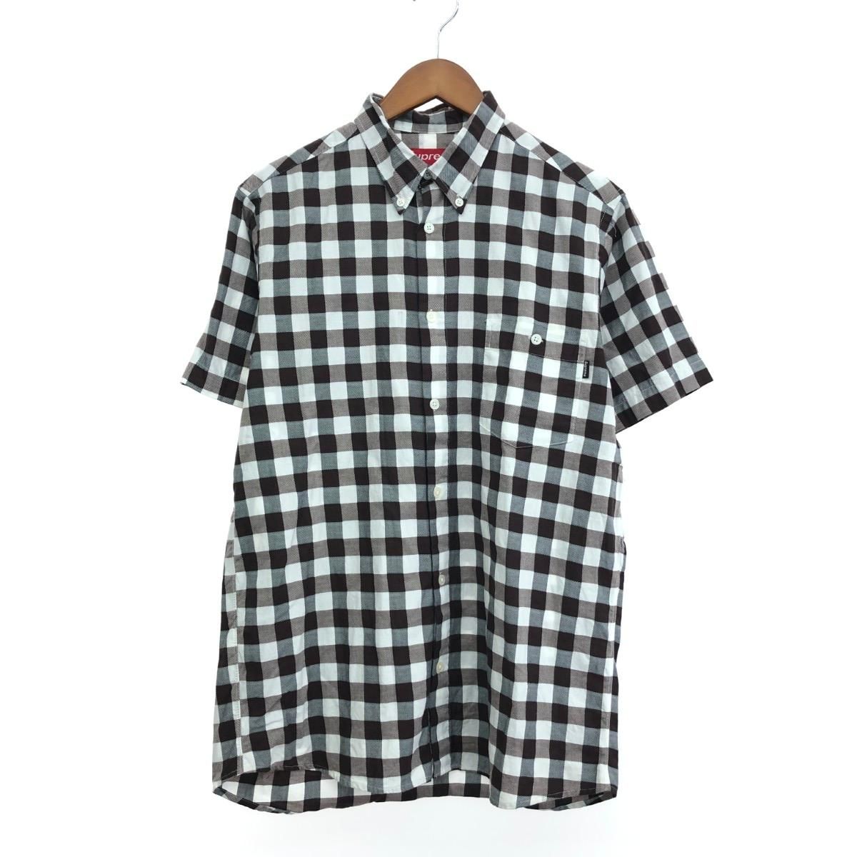 SUPREME シュプリーム オールドシュプリーム/半袖シャツ/00s～/チェック サイズ:M ブラウン メンズ / 241007001405