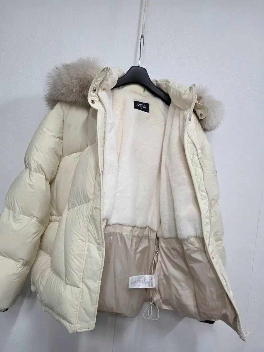  FANTOMゴルフ アイボリー ファー フーディーダウン アウター 88 その他 レディースウェア