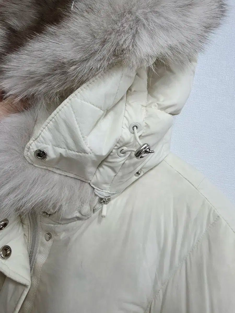 FANTOMゴルフ アイボリー ファー フーディーダウン アウター 88