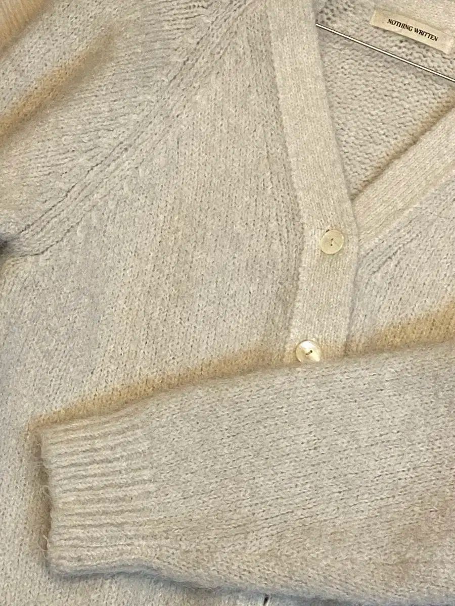  ナッシングリトゥン Volume alpaca cardigan Ecru 長袖 カーディガン ボレロ アンサンブル